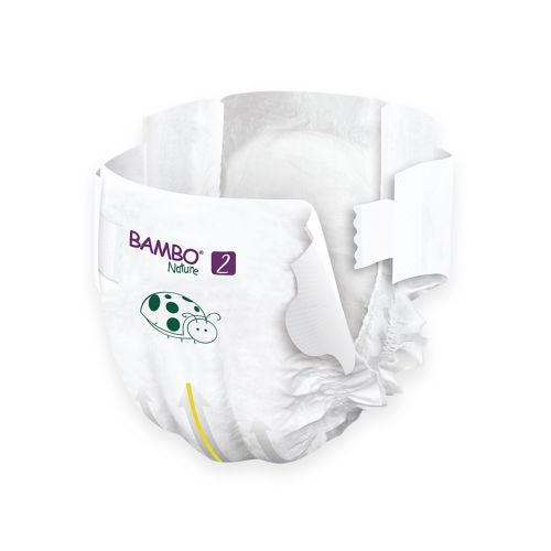 Bambo Nature Nappies – Size 2 (3–6kg) Eco-Friendly Baby Diapers