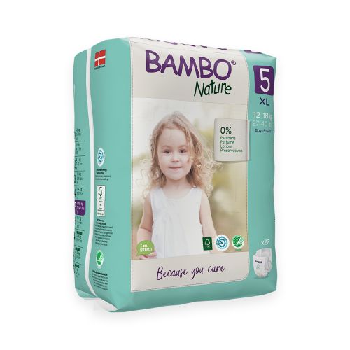 Bambo Nature Nappies Size 5 – 12–18kg