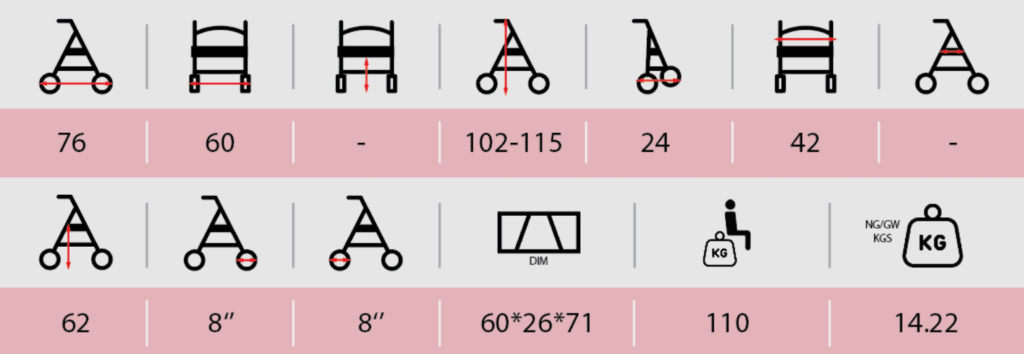 Walker Rollator TCE WK-103B