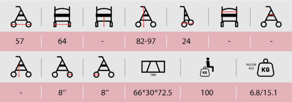 Walker Rollator TCE WK-104
