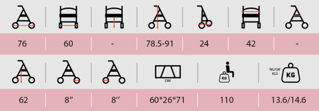 Walker Rollator TCE WK-102B