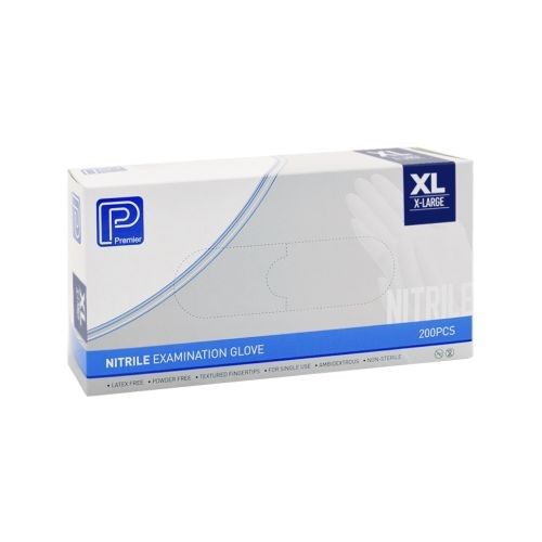 Premier Violet Blue Nitrile Examination Gloves – Powder-Free (200 Pack)