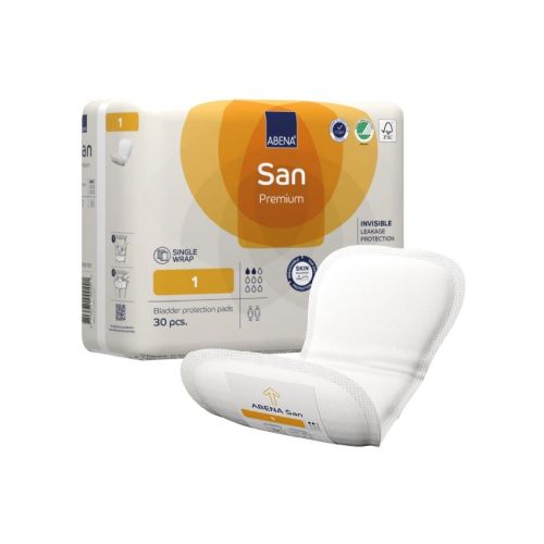 Abena San 1 Premium Pads – 200ml Light Absorbency (30 Pack)
