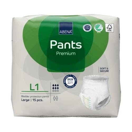 Abena Pants L1 Green – 1400ml Moderate Absorbency