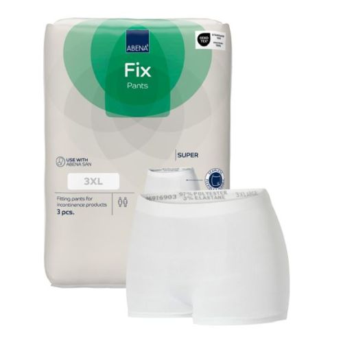 Abena Fix Pants Super – White 3XL (110–165cm) Support Underwear