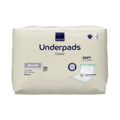 Abri-Soft Classic Underlay – 60x60cm Disposable Underpad